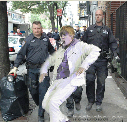 Bieber With Cops
